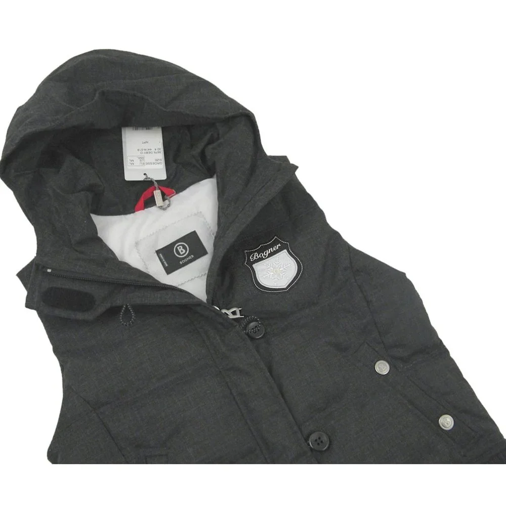 NEW $285 Bogner Boys Ski Vest!  Gray  Size Med/Large  